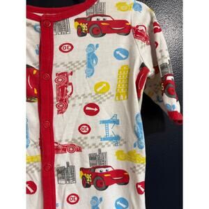 Vintage Disney Cars Baby Sleeper 0-3 Months Lightning McQueen Footie Pajamas